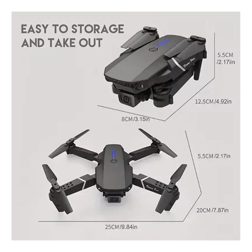Dron E88pro Rc 4k Profesional Con Gran Angular De 1080p,wifi