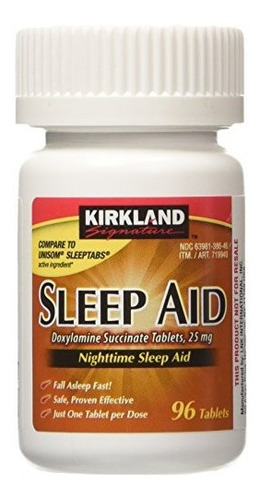 Kirkland Signature Sleep Aid Doxylamine Succinate 25 Mg X 96