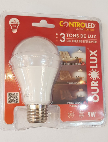 Lâmpada Controled 3 Tons 9w Luz Branca Ourolux