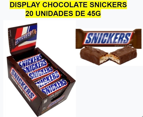 Display Chocolate Snickers 45g C/20 - Mars