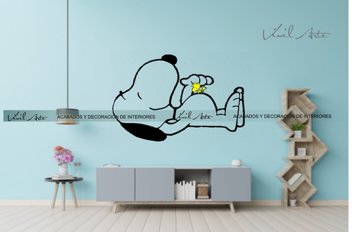 Decoración En Vinil Snoopy 60x40 