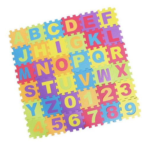 36pcs Puzzle Kid Juguete Educativo Letras Numeral Espuma Mat