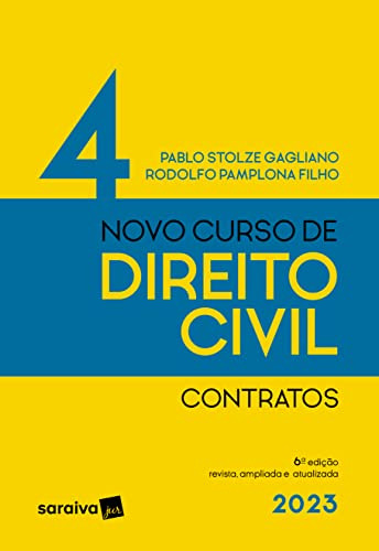 Libro Novo Curso De Direito Civil Volume 4 - Contratos - 6ª