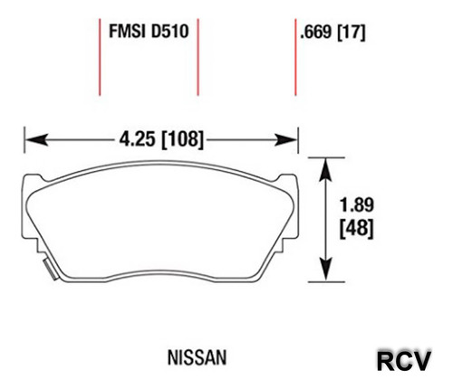 Balatas Disco  Delantera Para Nissan Tsubame  1.6l L4 1993