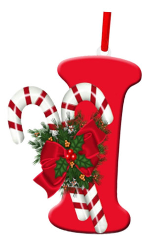 Adorno Colgante Para De Navidad Con Letras, Adorno Para De I