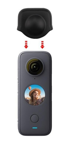 Imagem 3 de 7 de Capinha De Lente P/ Câmera Insta360 One X2 Silicone