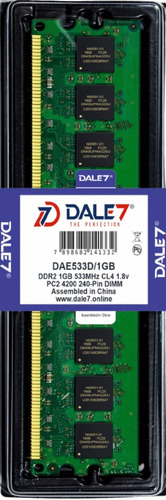 Memoria Dale7 Ddr2 1gb 533 Mhz Desktop 16 Chips 1.8v Kit 05