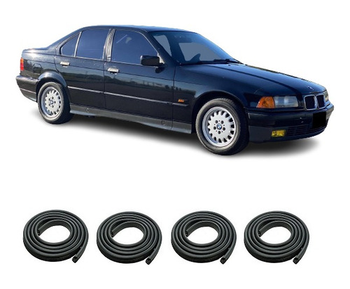 Bmw 325i Sedan Burletes De Puertas Delanteras + Traseras 4pz