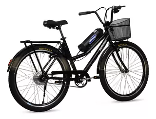 Bicicleta Elétrica Retrô Lithium 350w 36v Preta