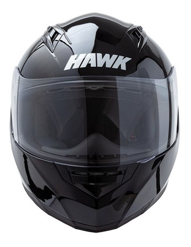 Casco Moto Hawk Integral Zx3 Negro Brillo Rpm 