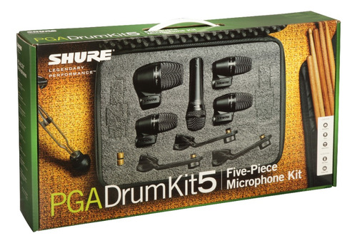 Juego De Microfonos P/bateria De 5 Pzs Pgadrumkit5 Shure