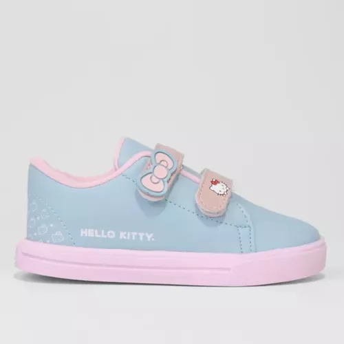 Tênis Infantil Feminino Hello Kitty by WorldColors - Branco/Pink