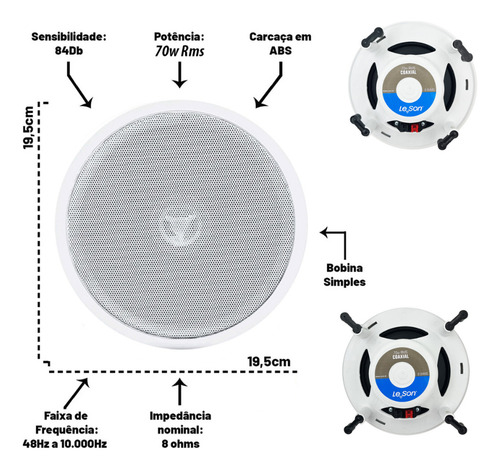 Kit Som Ambiente Amplificador Bluetooth Bta-1 G2 + Brinde