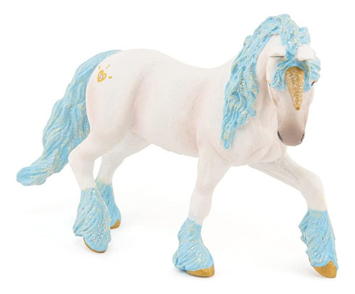 Papo Unicornio Magico Con Figura De Juguete Azul