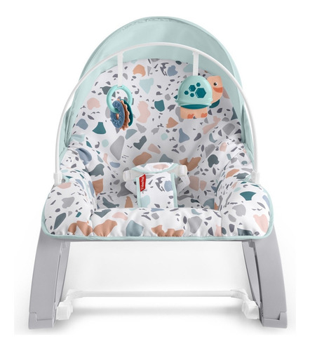 Silla mecedora para bebé Fisher-Price Deluxe Infant To Toddler Rocker GHY58 gris/agua