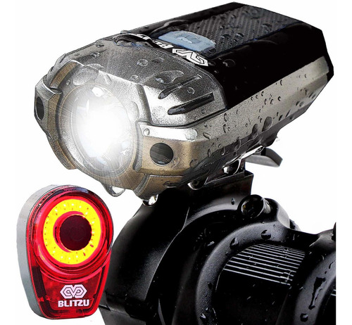 390 Usb Rechargeable Led Bike Light Set Bicycle Front To