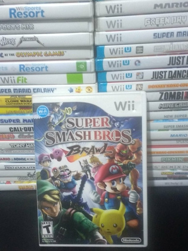 Juego Para Nintendo Wii Super Smash Bros Brawl Wiiu Mario 