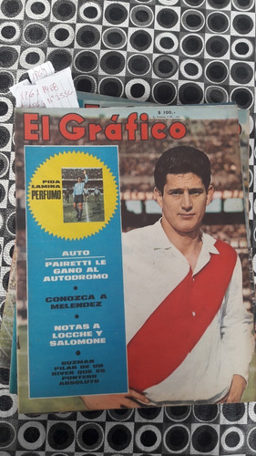 El Grafico 2556 1/10/1968 River Pairetti Lamina Perfumo