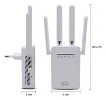 Comprar Repetidor De Wifi 4 Antenas Amplificador Sinal Potente Cor Branco 110vu002F220v