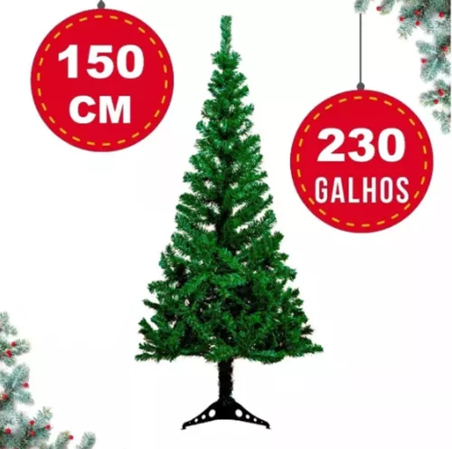 Árvore Natal Grande 150cm Grande 400 Galhos Premium