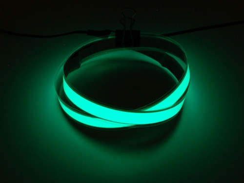 Tira Verde Electroluminiscente 100cm, W/2 Conectores