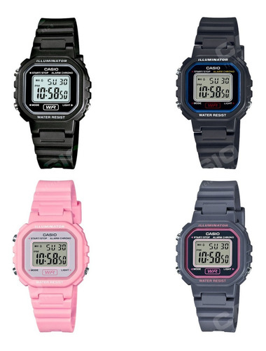 Reloj Casio Core Modelo La-20wh Correa Negro/negro
