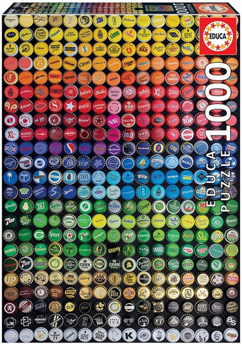 Rompecabezas Educa 1000 Piezas Collage Fichas Colores 19026