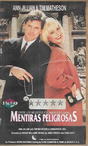 Mentiras Peligrosas Ann Jillian Tim Matheson Vhs