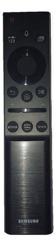 Control Remoto Samsung Original Carga Solar Usb Mando X Voz Negro