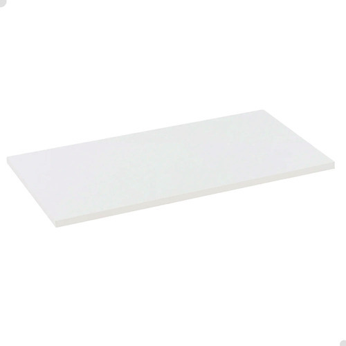 Prateleira Mdf Reta 60x30cm P/ Mão Francesa Trilho Kit 6 Uni Cor Branco