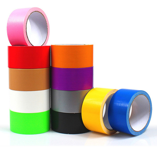 Add 5.0 Cm X 20 Metros, Roja, Cinta Adhesiva De Tela Colorid