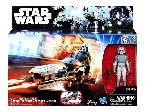 Veiculo Star Wars Imperial Speeder E Elite Pilot At-dp B3716