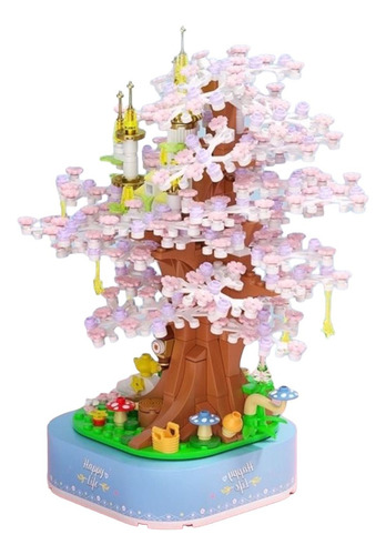 Arbol De Sakura Armable Bloques Construccion Musical A Hogar