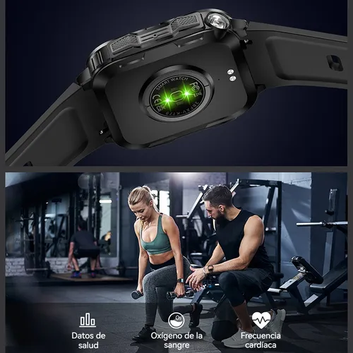 Smartwatch Luz Violeta Reloj Inteligente Hombre Bluetooth Ll