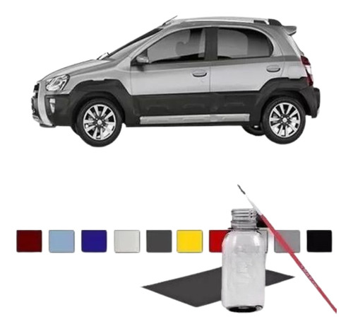 Retoque Tinta Automotiva Prata Lua Nova Toyota Etios