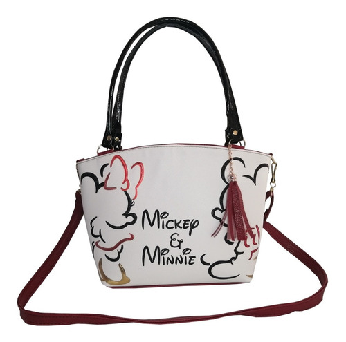 Bolsa De Mano Diseño Silueta Mickey & Minnie Mouse