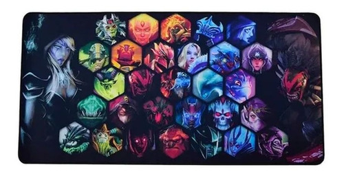 Mouse Pad Gamer Extra Grande Large Teclado 70x35 Exbom Gamer Desenho Impresso L2l Heros