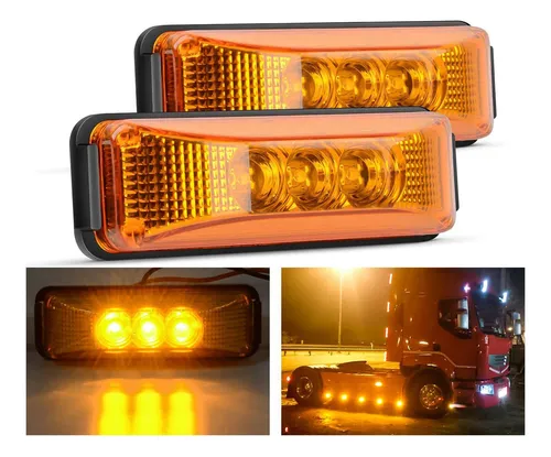 Remolque Para Camión, 8 Piezas, 24 V, 3.9 Pulgadas, 3 Led, L