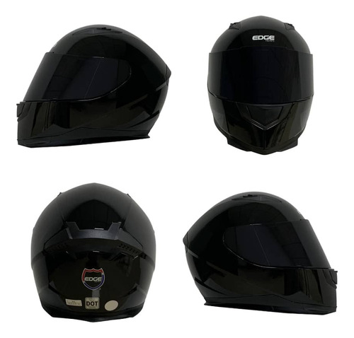 Casco Integral De Moto Edge Helmets Galaxy Certificado Dot