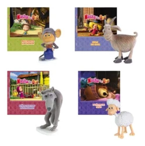 Coleccion Masha Y El Oso - Libro + Muñeco - Variantes | Que Monos Los Monos