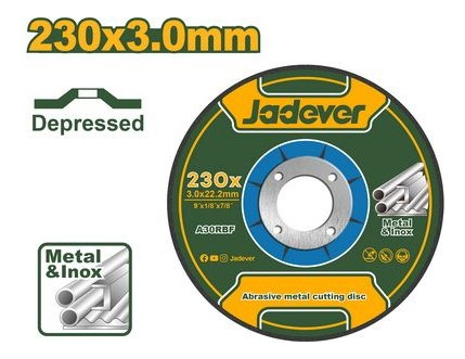 Disco De Corte Abrasivo 9inx 3mm Jadever Jdac1392