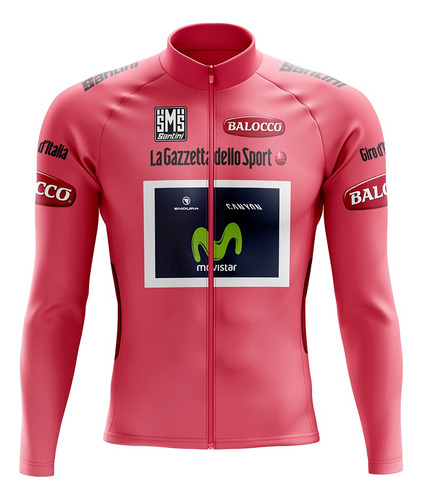 Jersey Ciclismo Ruta Mtb Giro Movistar Nairo Manga Larga