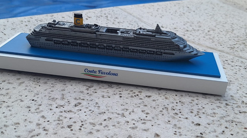 Crucero Costa Favolosa A Escala Hierro Azul Acero