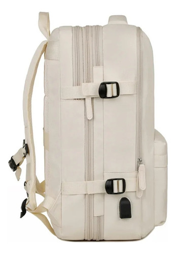 Mochila De Viaje Informal Multifuncional Impermeable De Gran Capacidad De 17 Pulgadas For Carga Usb