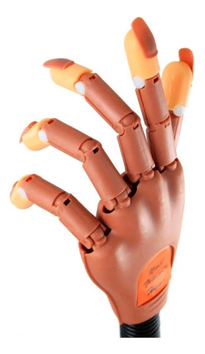 Mano Articulada Para Práctica De Uñas Flexible Con 100 Tips