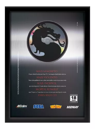 Mortal Kombat Sega CD Glossy Review Poster Unframed G2826