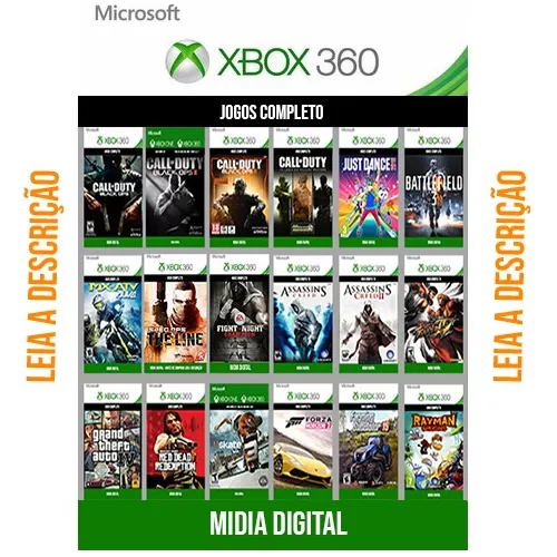 Combo 20 Jogos – Midia Digital Xbox 360 - 95xGames