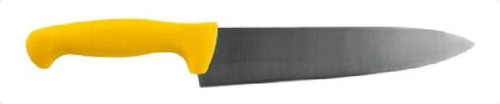 Cuchillo Para Cocina Chef Polipropileno Amarillo 20 Cm - Bfw Color Plateado