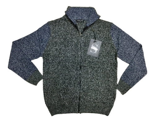 Campera Tejida Hombre Combinada