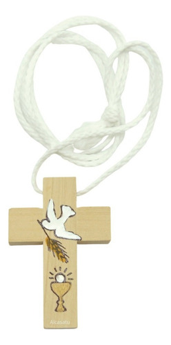 68 Cruz Para Comunion De Madera Con Cordon Caliz Souvenirs